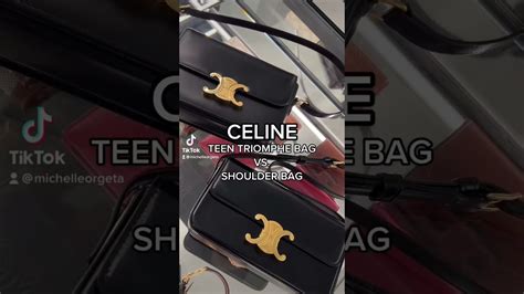 celine triomphe shoulder bag|celine triomphe bag size comparison.